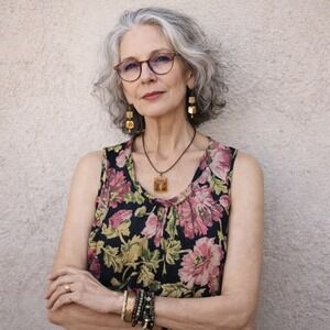 Talbots Silk Blend Dark Floral Tank Top Womens 2 Multicolor Office Work Blouse